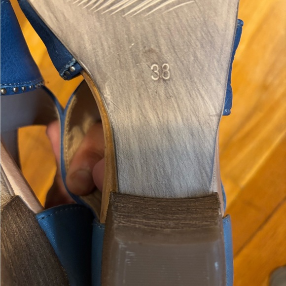 Miz Mooz Blue Heeled Boots - Picture 10 of 10